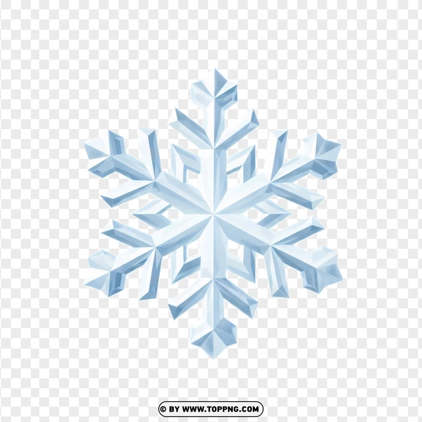 Clean White Ice Flake Vector Decoration PNG Transparent Background