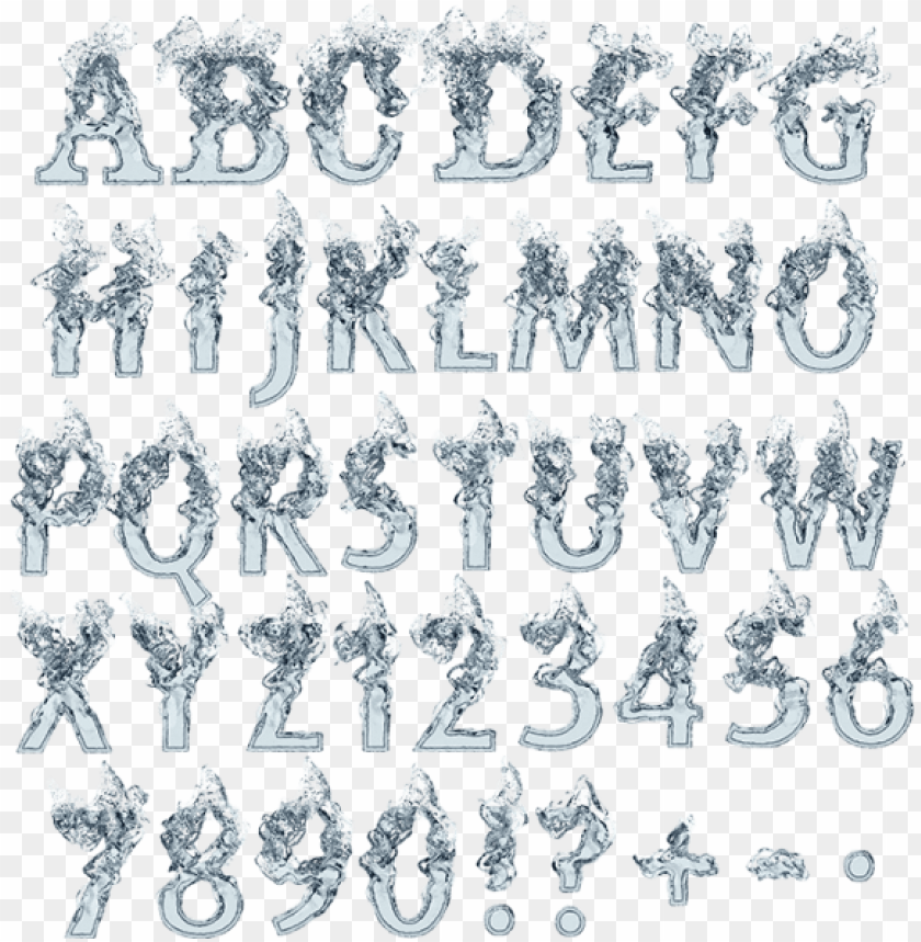 clear water white font - water alphabet PNG image with transparent background@toppng.com