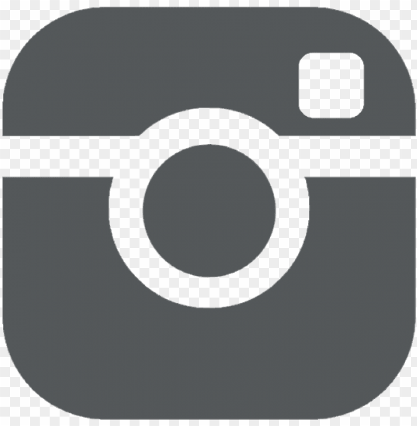 Clickable Instagram Icon - Instagram Logo Grey PNG Transparent Background