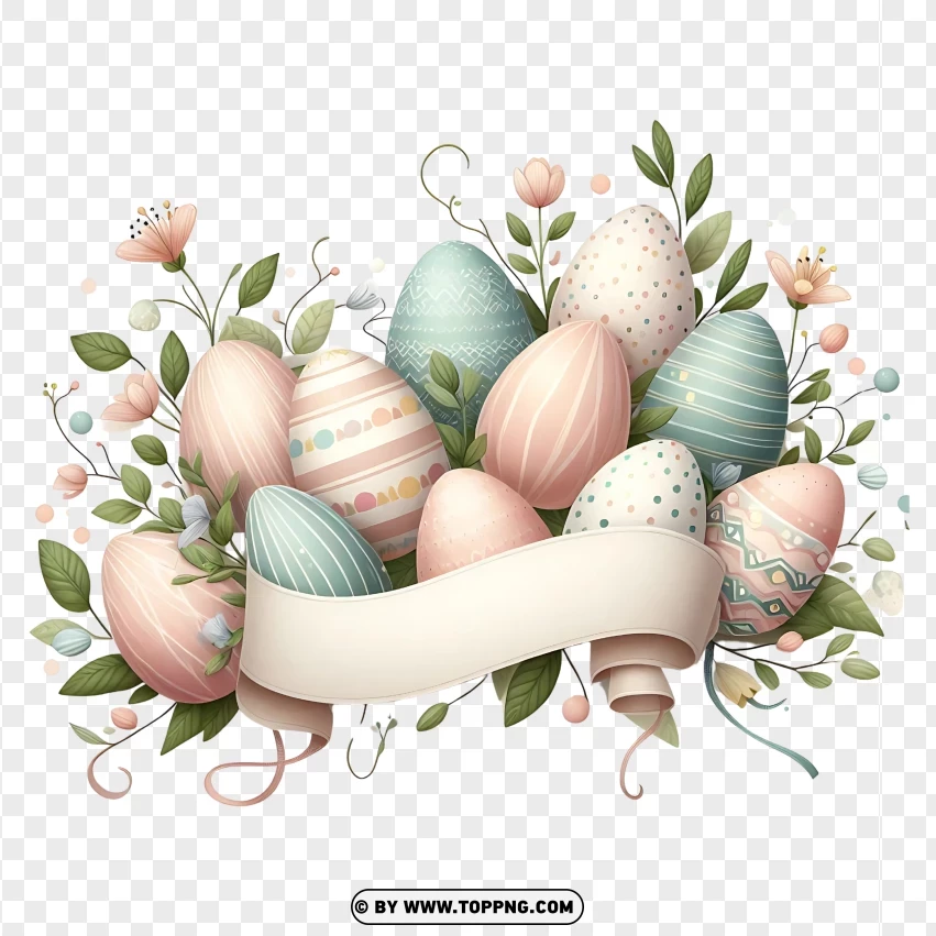 Clip Art Easter Egg Banner Hd PNG Transparent Background