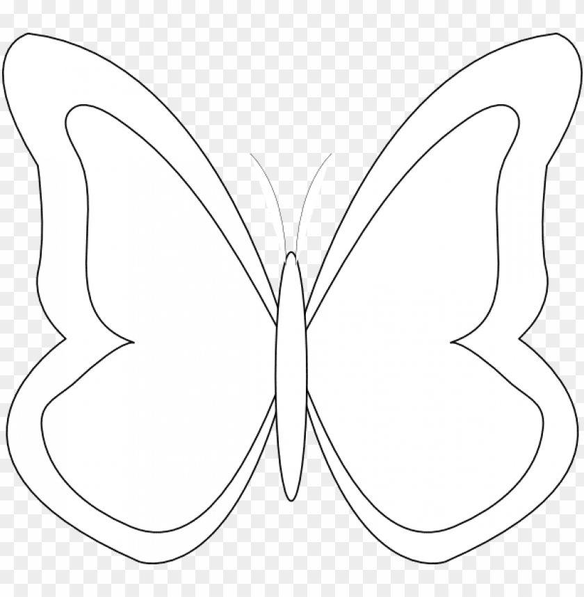 butterfly outline template