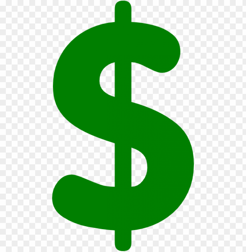 green dollar sign transparent background