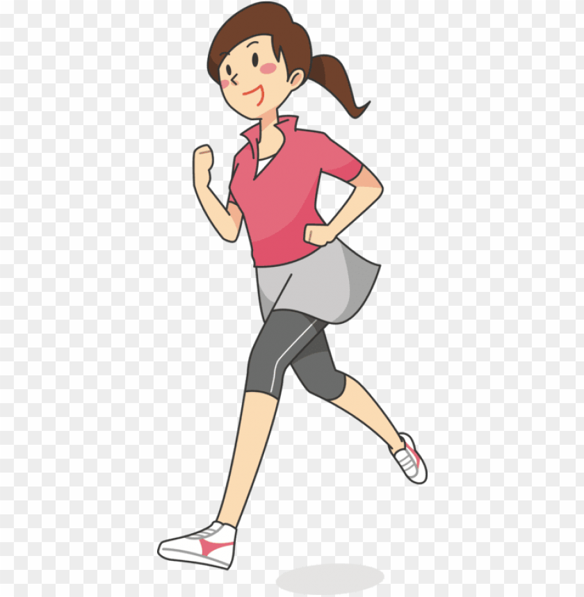 clip art women woman running jogging - woman running clipart PNG image with transparent background@toppng.com