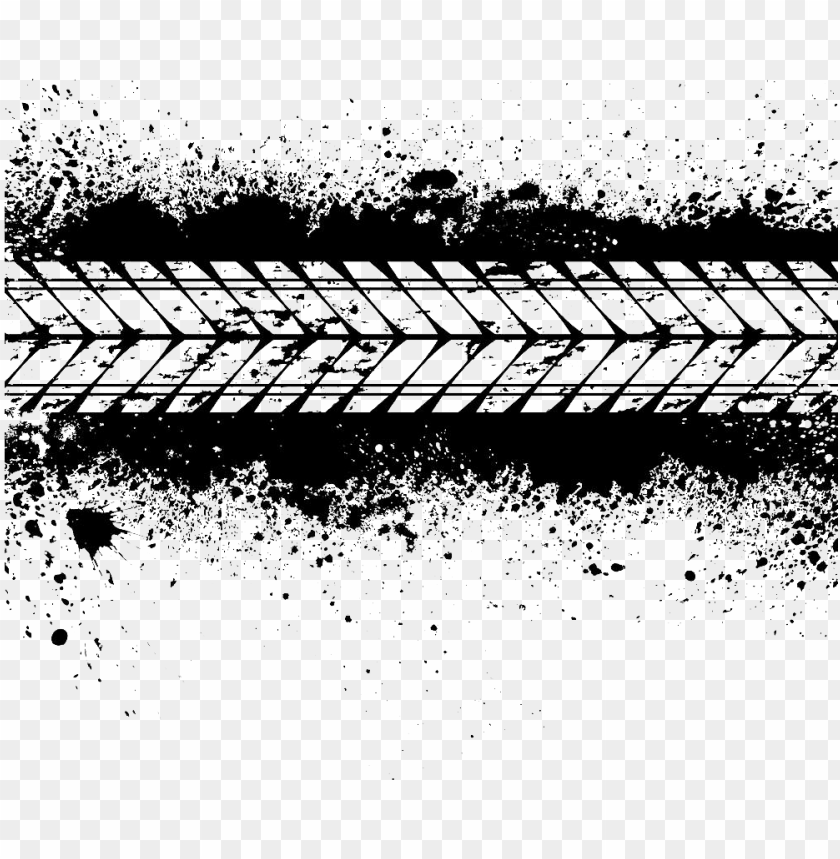 Clip Black And White Stock Car Clip Art Wheel Printed - Tire Tread Clipart PNG Transparent Background