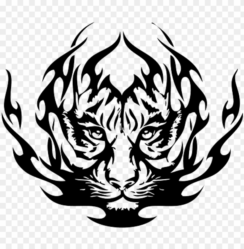 clip freeuse download tattoo clipart - tribal tiger tattoo desi PNG image  with transparent background | TOPpng