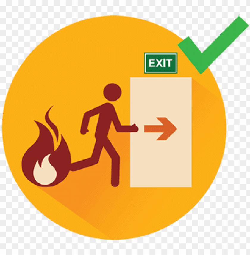 clip freeuse library alarm clipart building evacuation - emergency exit ...