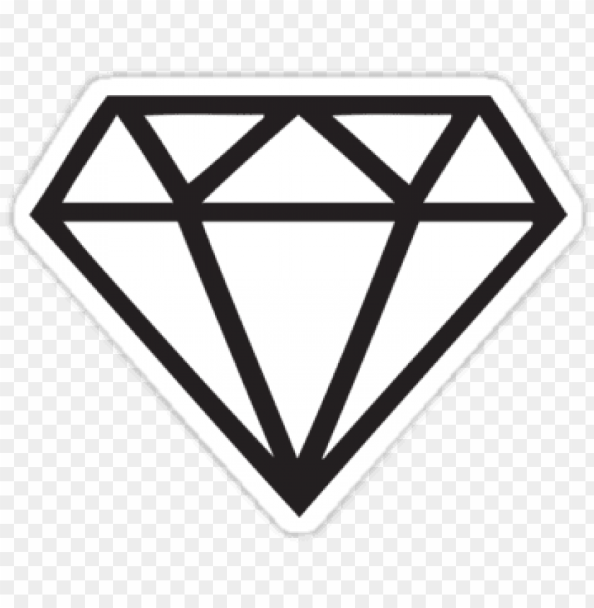 clipart black and white library diamond by maestro - diamond outline tattoo  PNG image with transparent background | TOPpng