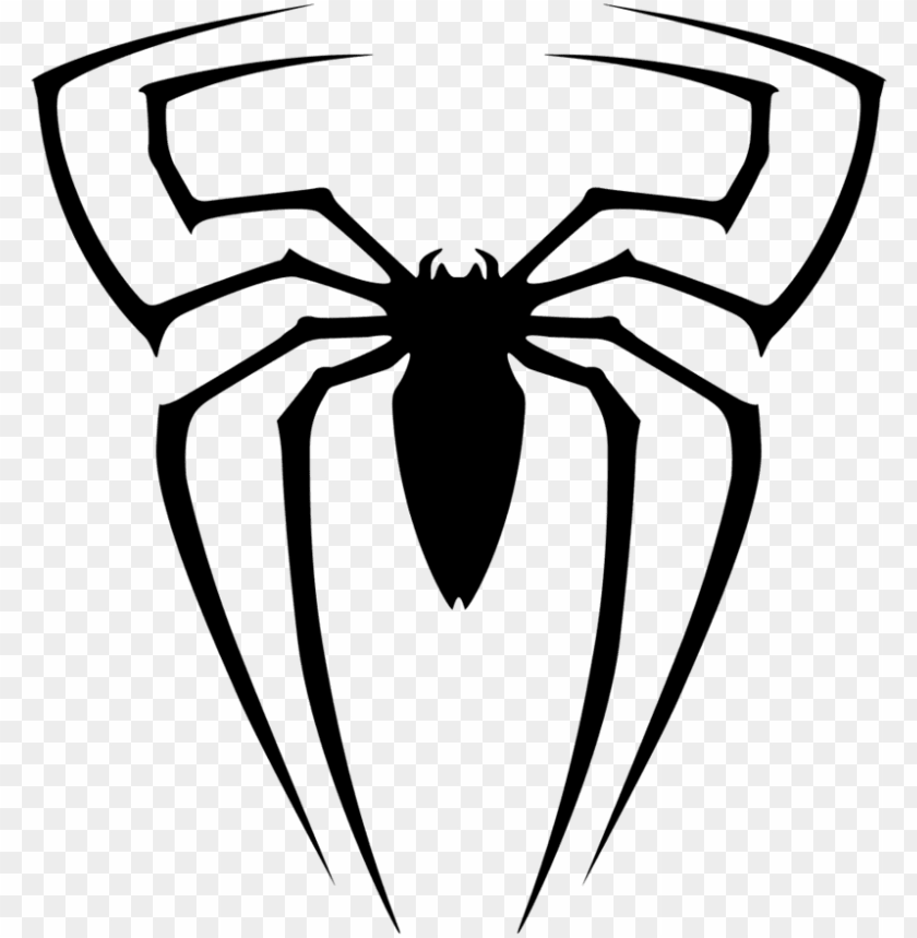 Clipart Black And White Stock Spider Man Logo Cliparts Spiderman Spider Ico  PNG Image With Transparent Background | TOPpng
