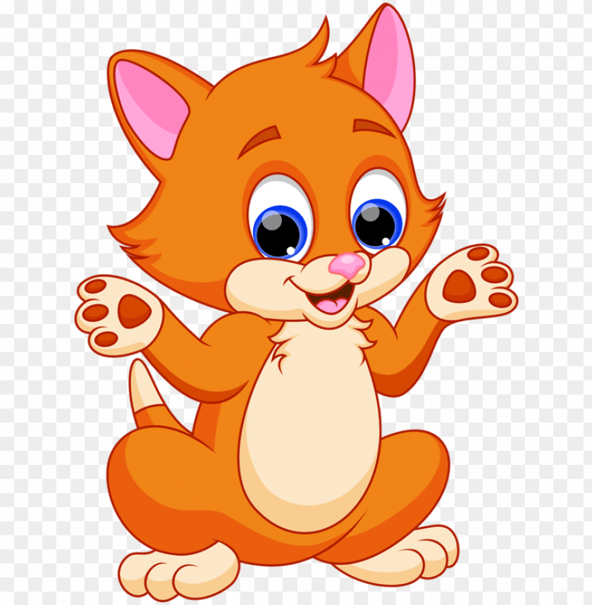 clipart cat yarn - cute cat cartoon characters PNG image with transparent  background | TOPpng