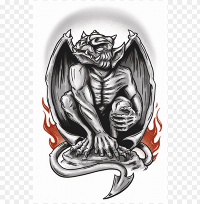 Clipart Freeuse Gargoyles Drawing Tattoo Tattoo PNG Image With Transparent Background