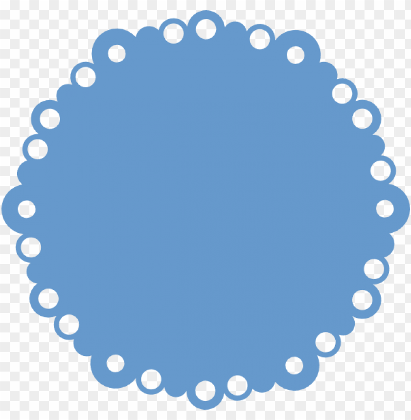 blue circle frame clip art