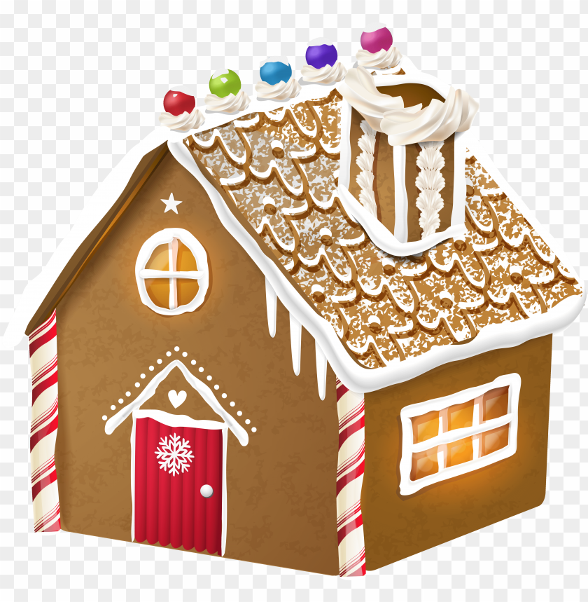 Clipart Info House H - Gingerbread House PNG Image With Transparent Background