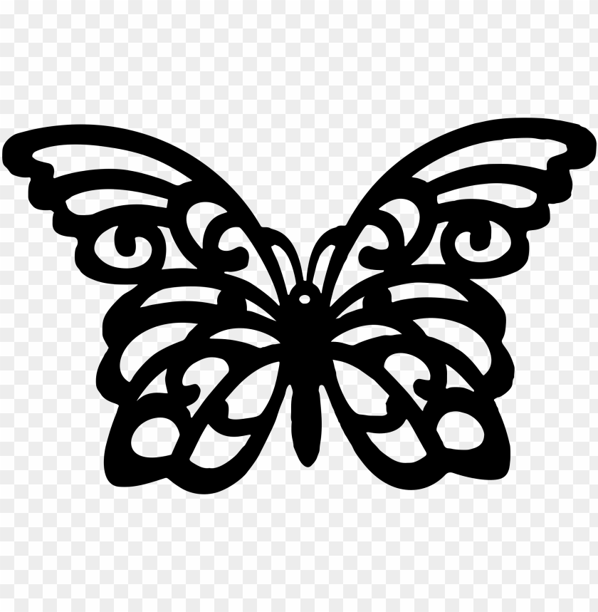 Clipart Line Art Big Image Png Silhouette Of A Butterfly Png