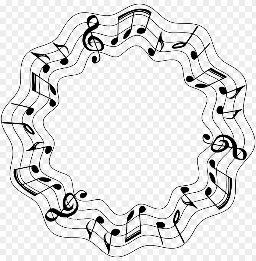 Clipart Musical Circle Large Big Image Png Musical Notes Circle PNG Image With Transparent Background