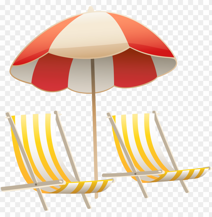 clipart png beach - beach chair and umbrella clip art PNG image with transparent background@toppng.com