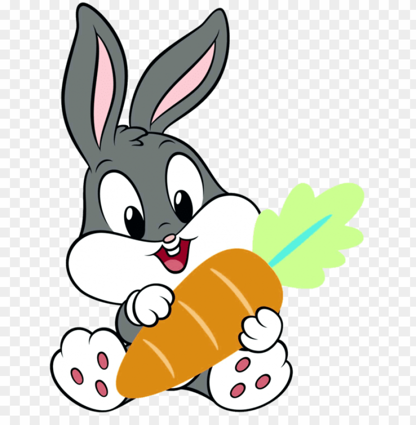 Clipart Rabbit Pair - Baby Looney Tunes Bugs Bunny PNG Image With Transparent Background