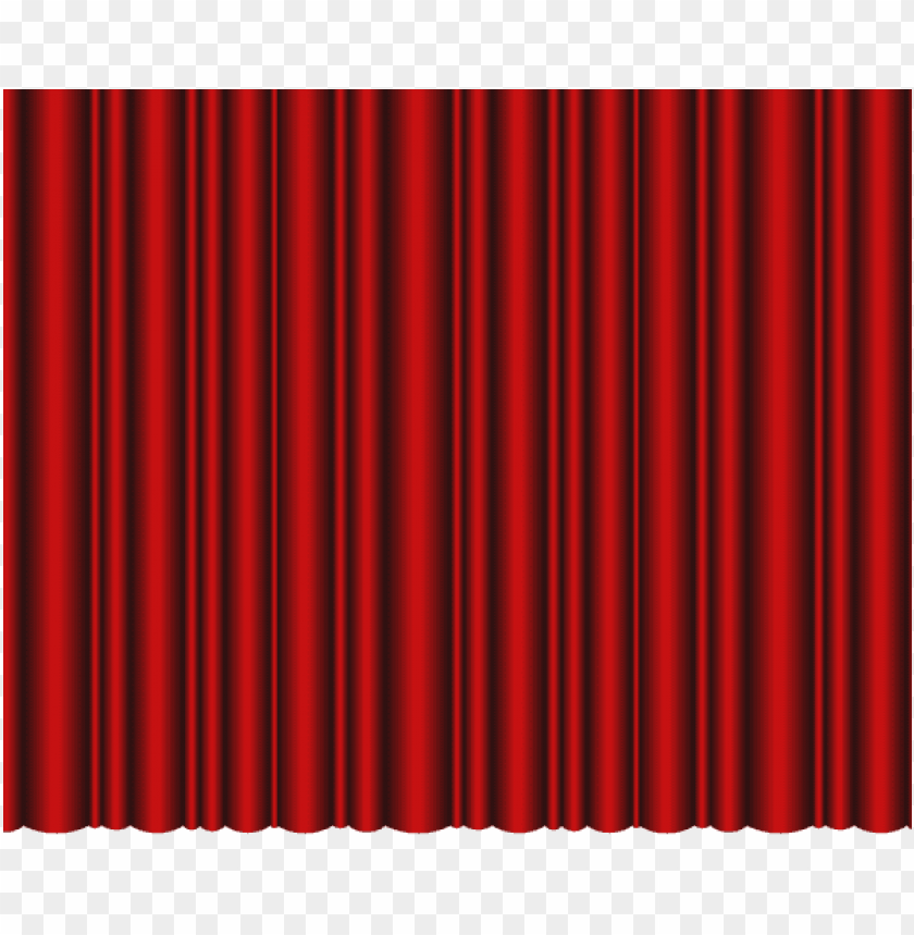 closed theater curtains red transparent