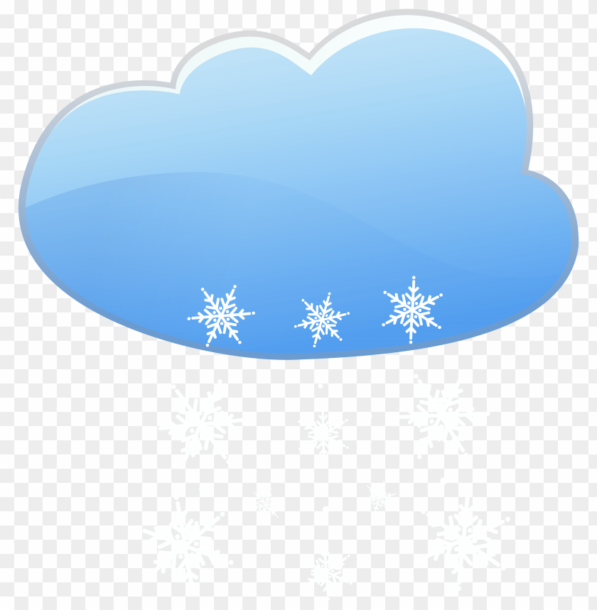 cloud and snow weather icon clipart png photo - 33140