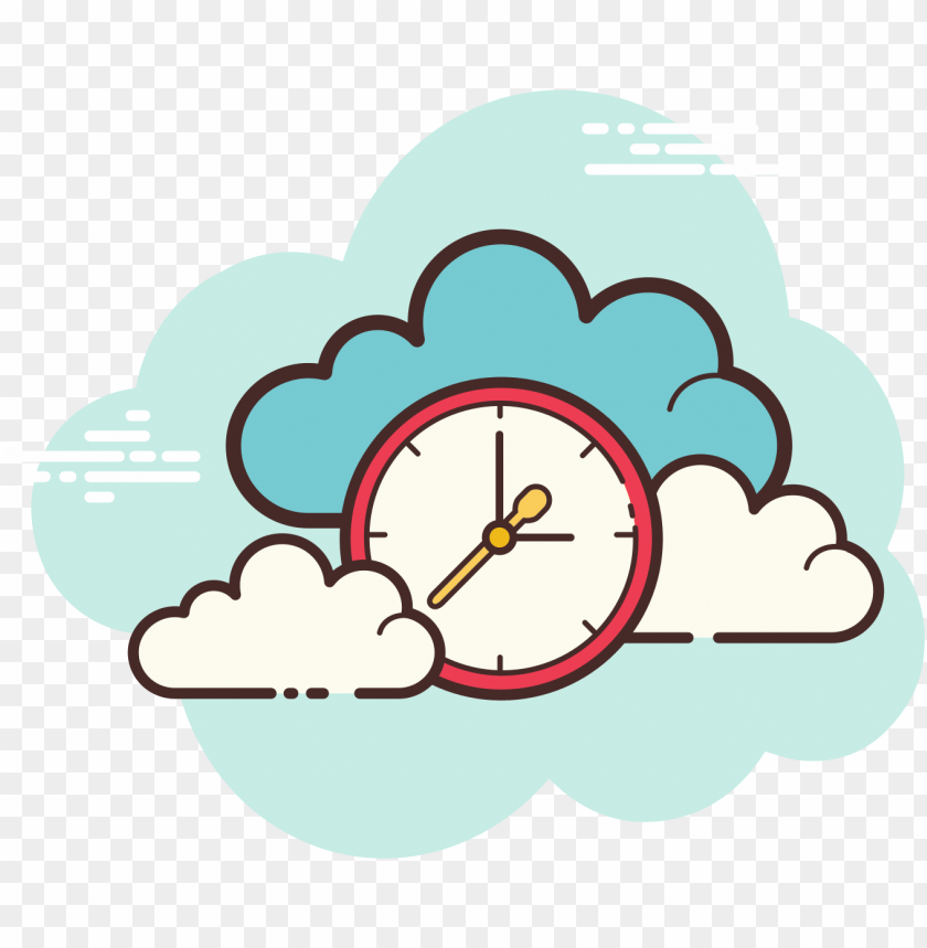 Cloud Clock Icon - Ico PNG Transparent With Clear Background ID 442982