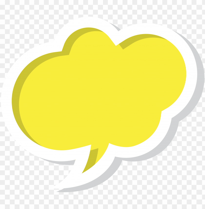 clouds clipart yellow yellow speech bubble PNG transparent with Clear Background ID 287250