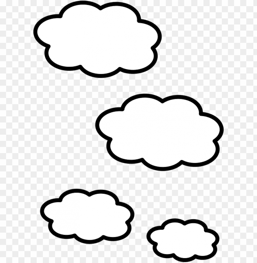 How To Draw Clouds - Drawing - 680x678 PNG Download - PNGkit