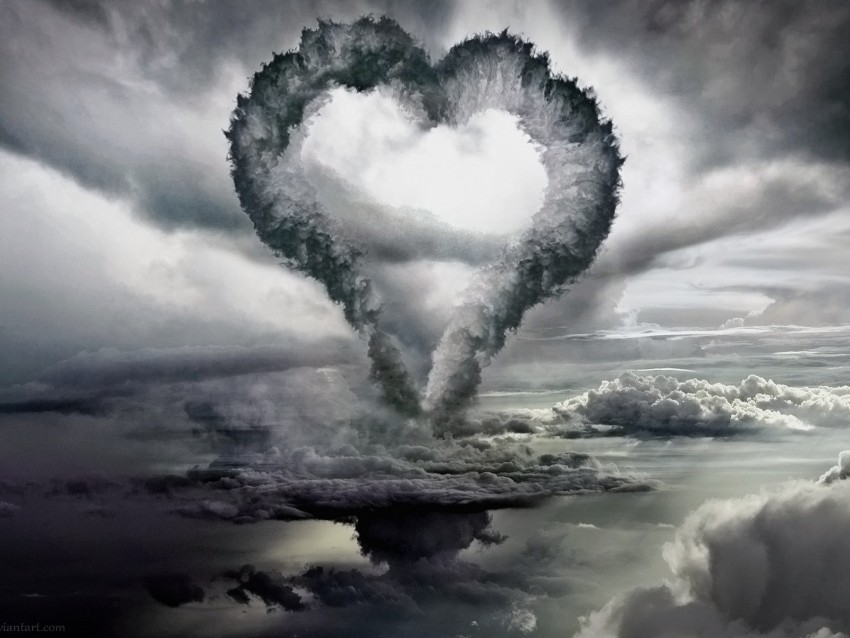 free PNG clouds, heart, form background PNG images transparent