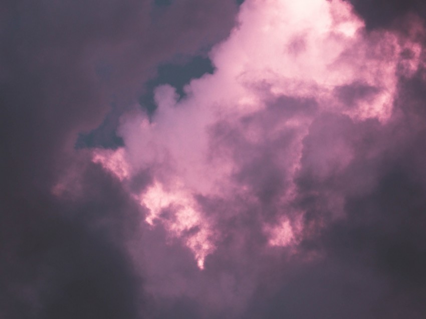 clouds, sky, purple, shade, atmosphere