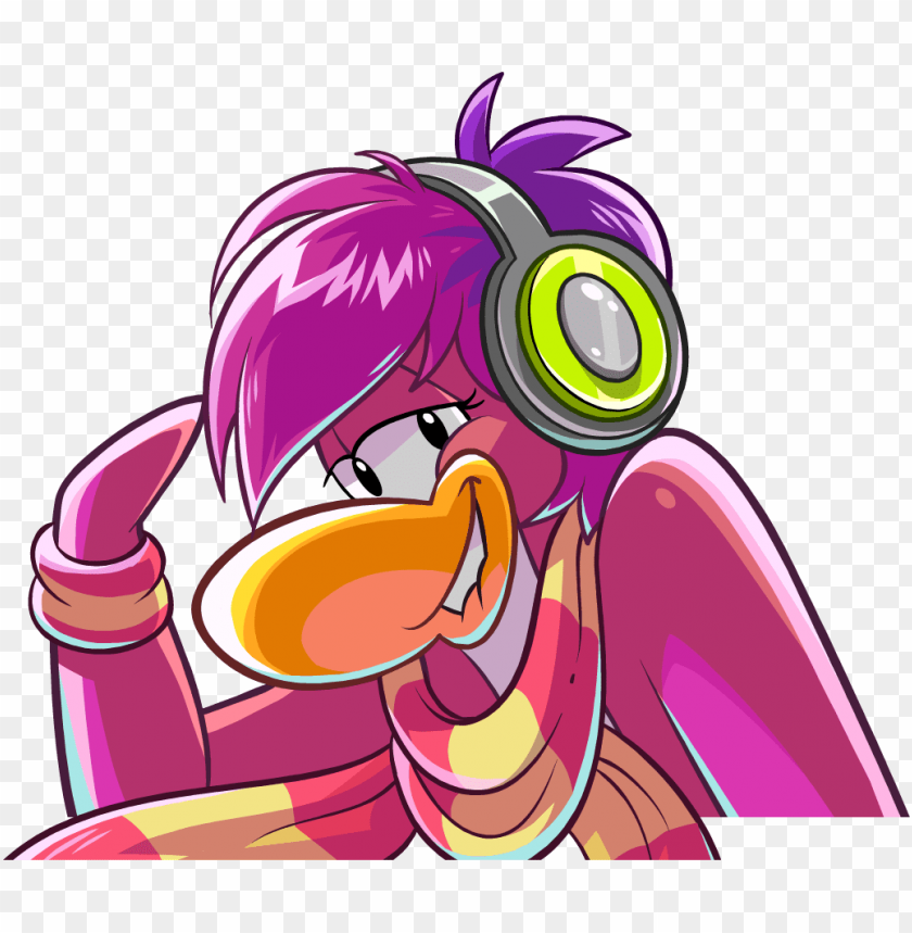 pink penguin club penguin