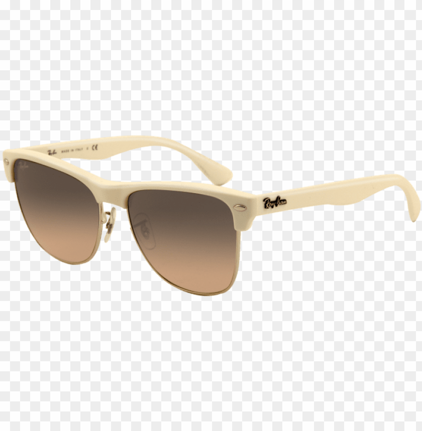 clubmaster ray ban white frame PNG transparent with Clear Background ID 93764