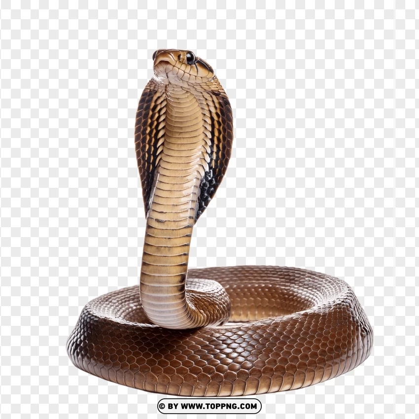 Cobra Head Snake In Raised Defensive Position PNG Transparent Background