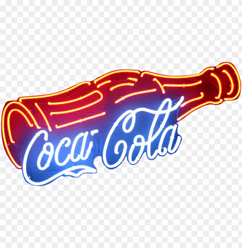 coca cola neon sign PNG transparent with Clear Background ID 118628