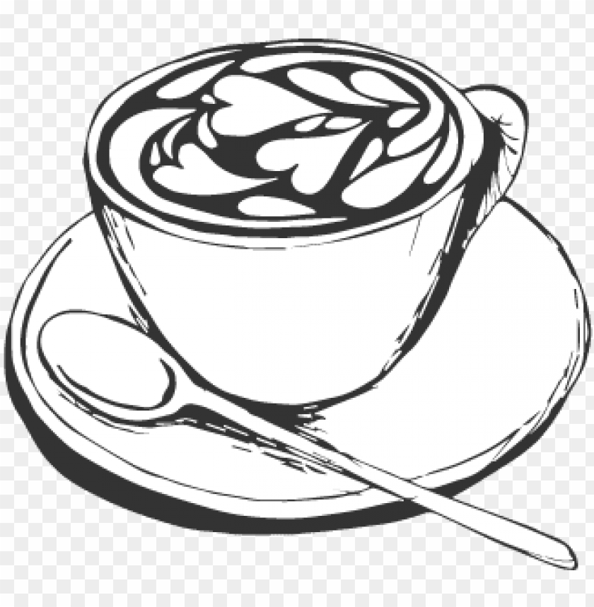 coffee cup drawing PNG transparent with Clear Background ID 84276