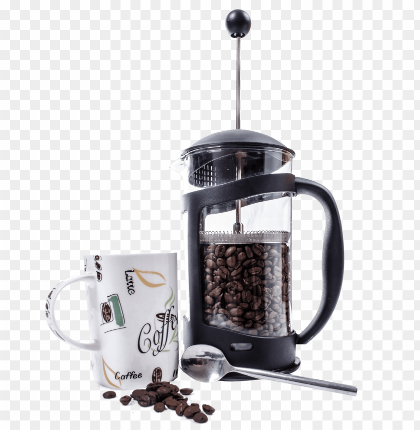 Transparent Background PNG Of Coffee Grinder And Coffee Cup - Image ID 22517