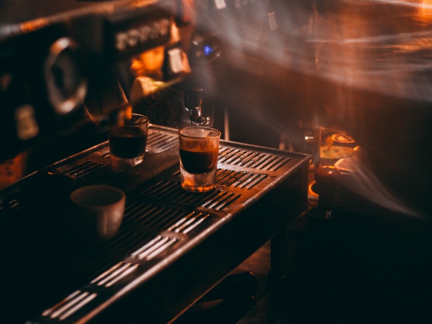coffeehouse, coffee, coffee maker, dark, blur