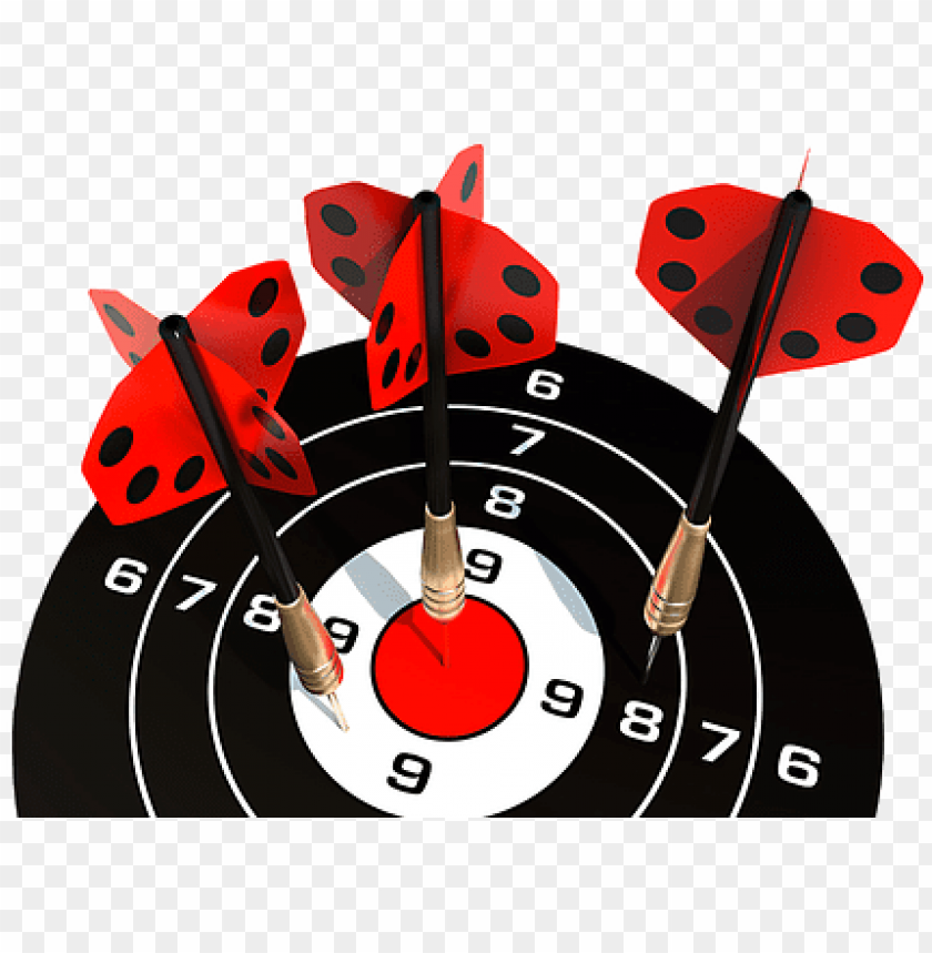Collection Of Free Darted Clipart Target Dart - Hit Ratio PNG Image With Transparent Background