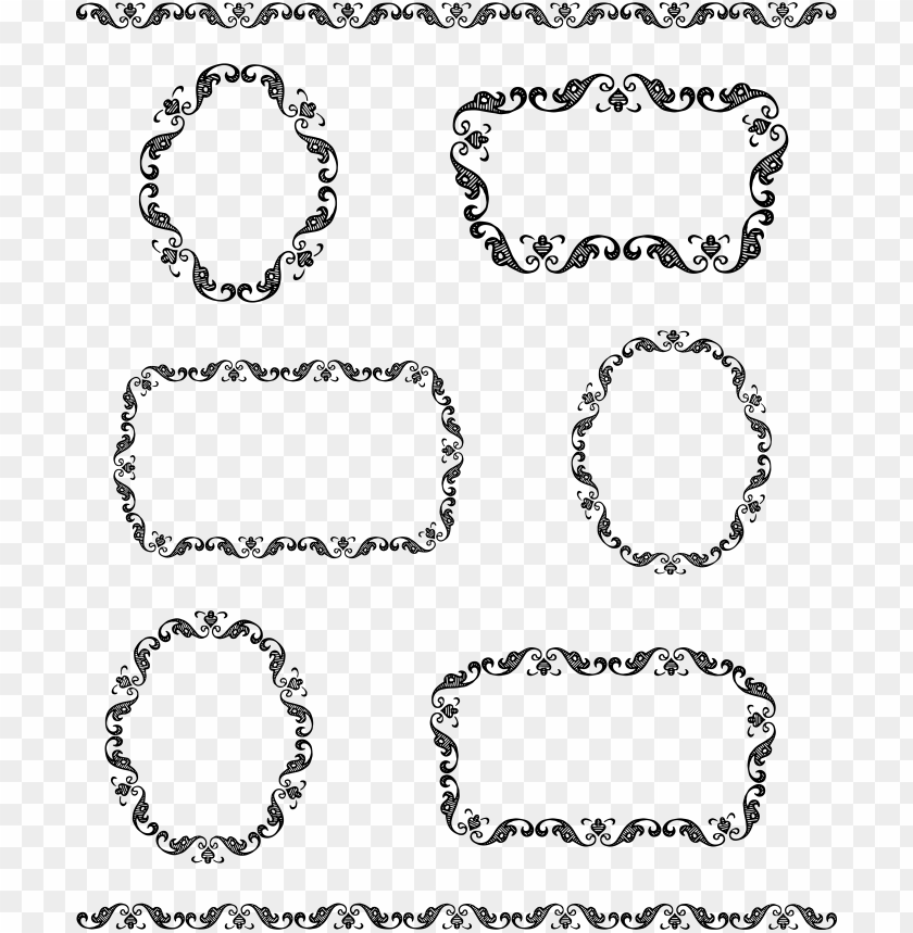 free PNG collection of free fancied clipart western line - vintage border frame vector PNG image with transparent background PNG images transparent