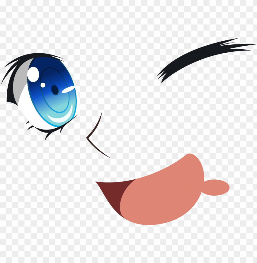 Cartoon kawaii eyes and mouths cute emoticon Vector Image