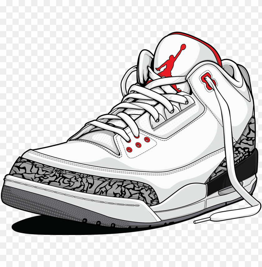 collection of free sneaker drawing cartoon on ubisafe - jordan shoes cartoo PNG with transparent background | TOPpng