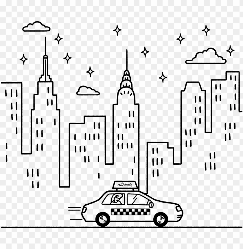 collection of new york city line drawing high quality, - new york city line art PNG image with transparent background@toppng.com