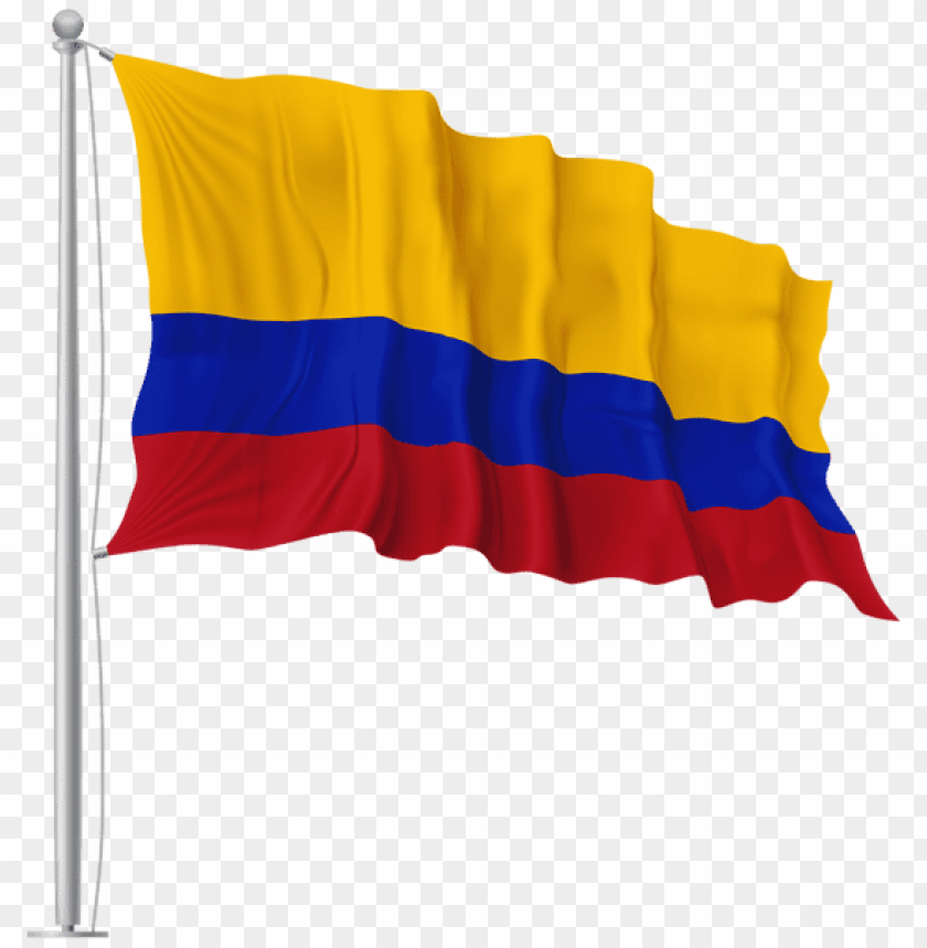 colombia waving flag clipart png photo - 60757