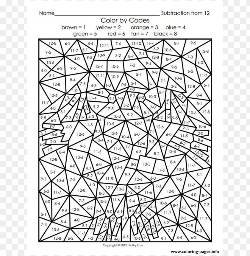 Color By Number Coloring Pages For Adults Png Image With Transparent Background Toppng