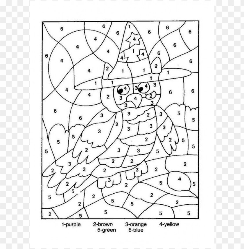 Download Color By Number Coloring Pages For Adults Png Image With Transparent Background Toppng