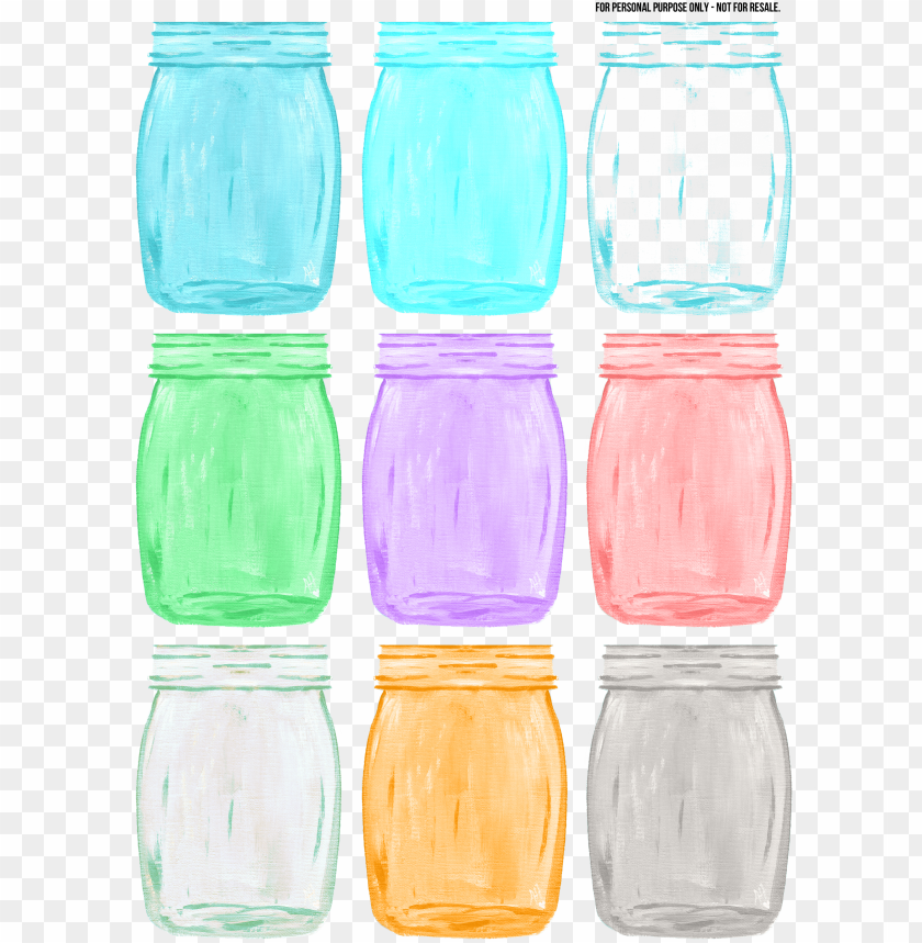free PNG color mason jar PNG image with transparent background PNG images transparent
