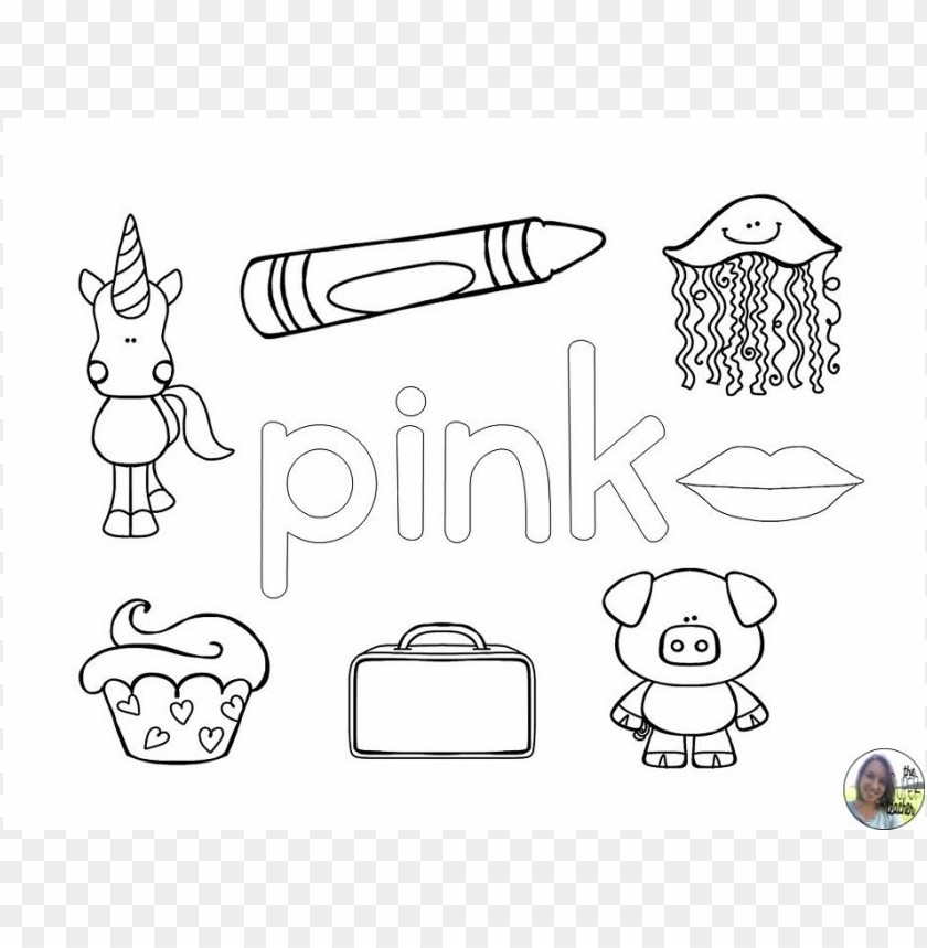 color pink coloring pages PNG transparent with Clear Background ID 106668
