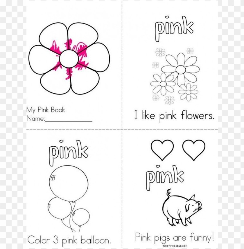 Pink Coloring Page Preschool Coloring Pages
