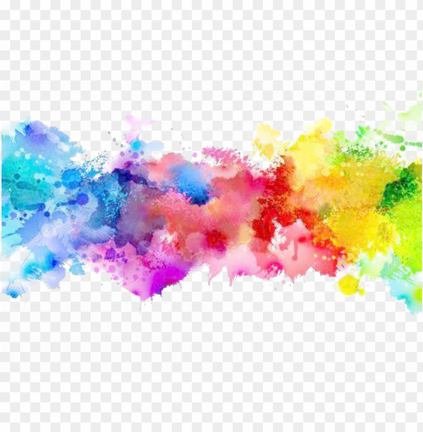 Download Color Png Transparent Paint Splatter Rainbow Png Image With Transparent Background Toppng