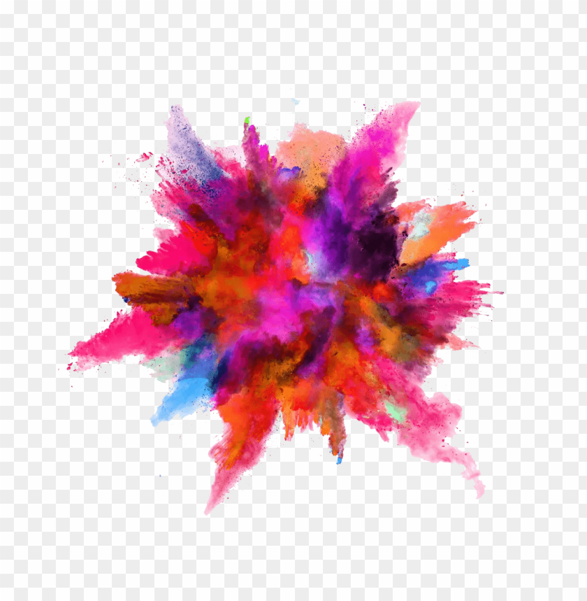 Color Powder Explosion PNG With Transparent Background ID 10019