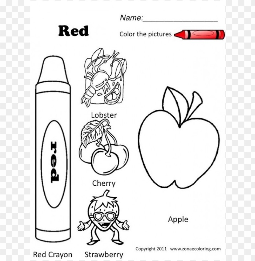 Red Coloring Activity Coloring Pages