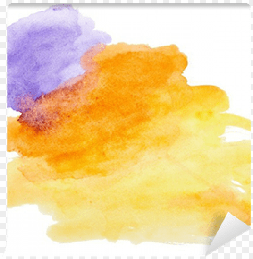 Color Strokes Watercolor Painting Art Wall Mural Watercolor Paint PNG Image With Transparent Background