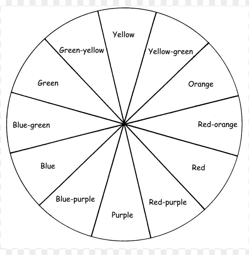 Color Wheel Coloring Page PNG Transparent With Clear Background ID 106655